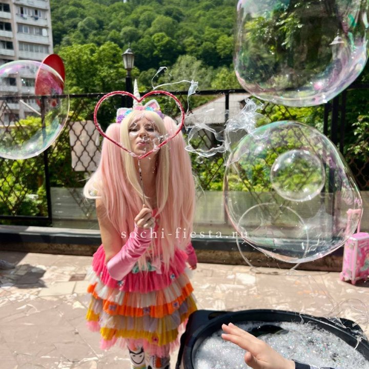 Шоу мыльных пузырей в Воронеже