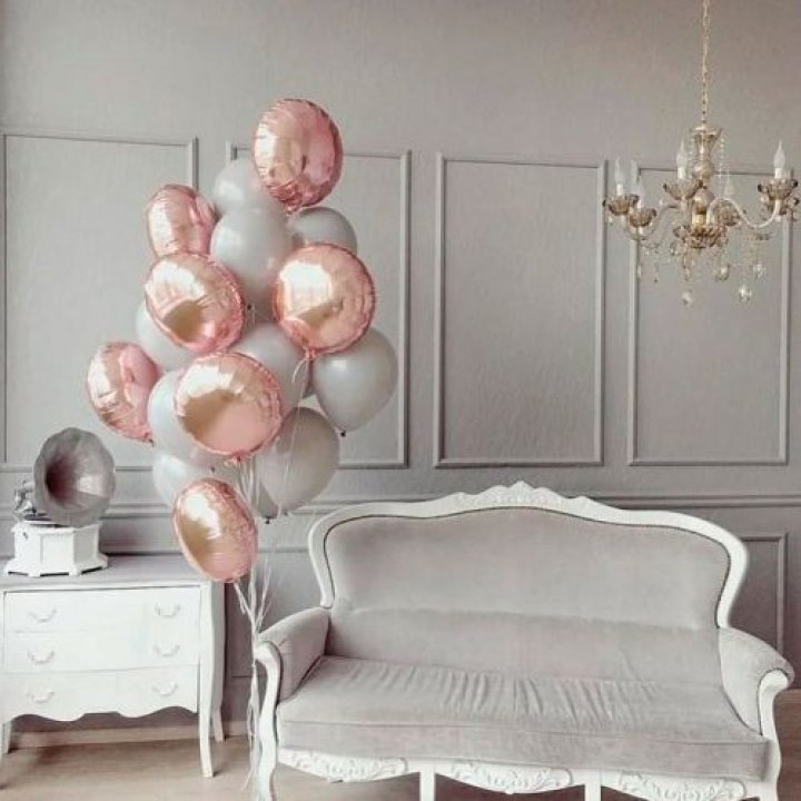 Фонтан шаров "Софт рози" в Воронеже