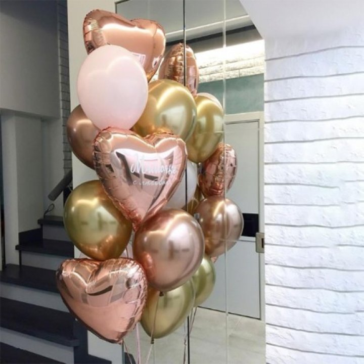 Фонтан шаров "От сердечка" в Воронеже