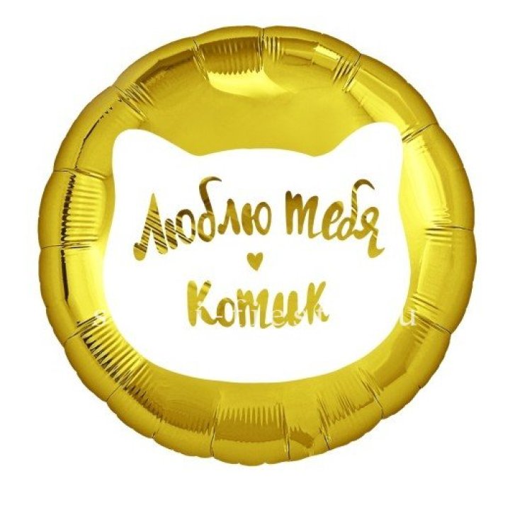 Фольгированный шар "Люблю тебя, Котик" в Воронеже
