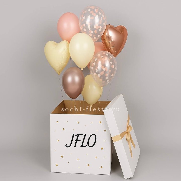 Коробка-сюрприз с шарами №2 в Воронеже