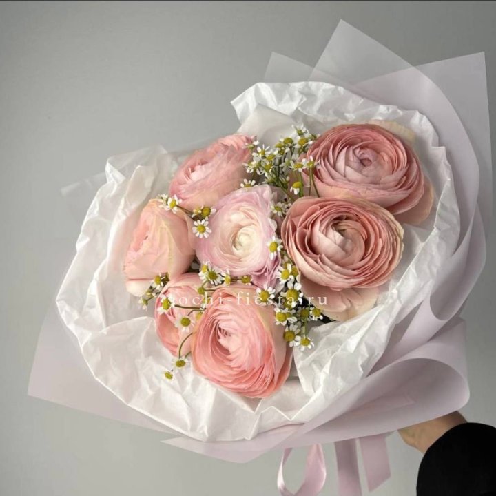 Ранункулюсы с ромашками в Воронеже