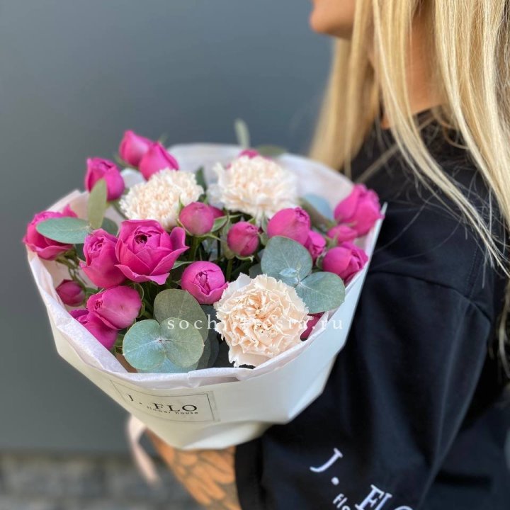 Букет с мисти бабблс №2 в Воронеже