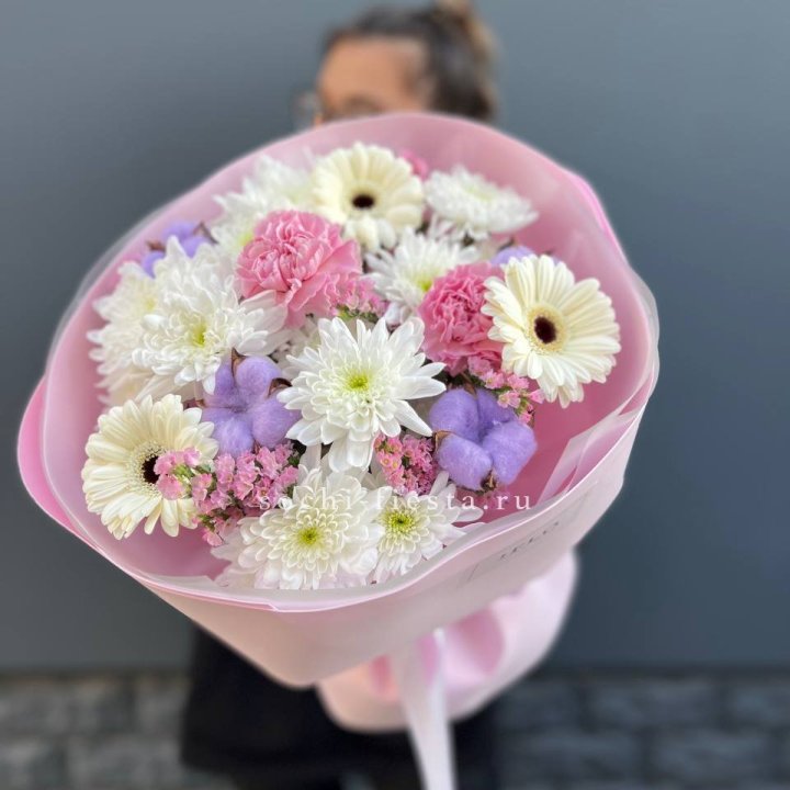 Букет цветов "Пинк спринг" в Воронеже