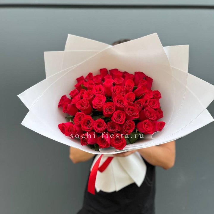 51  красная роза в Воронеже