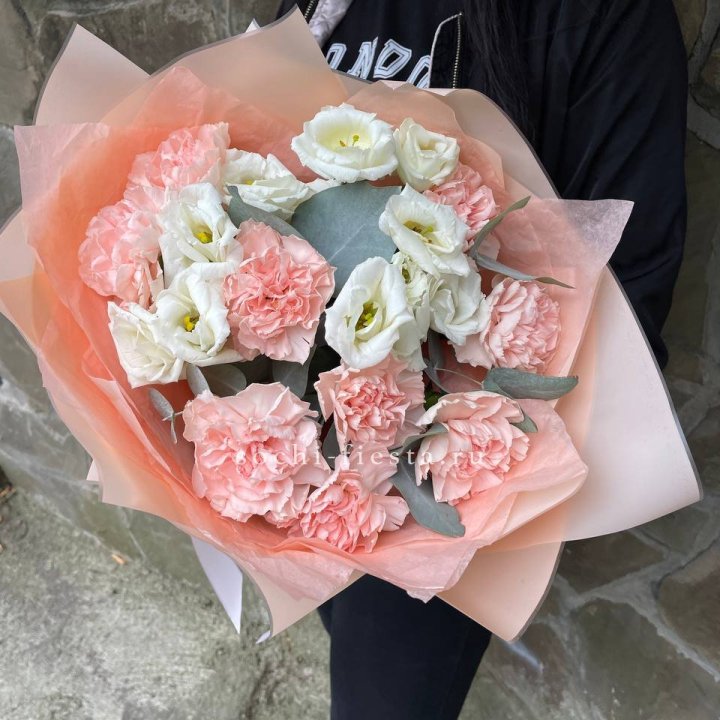  Букет диантусов "Пич" в Воронеже