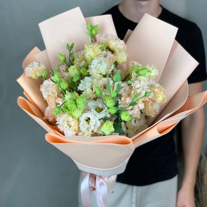 Букет эустом "Крем" в Воронеже