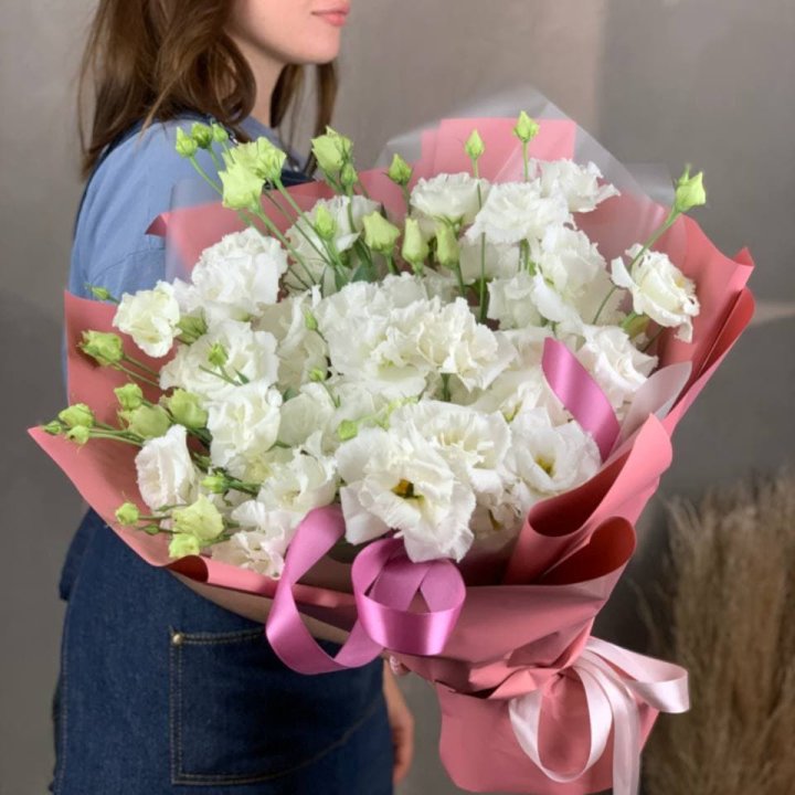 Букет эустом "Пудра" в Воронеже