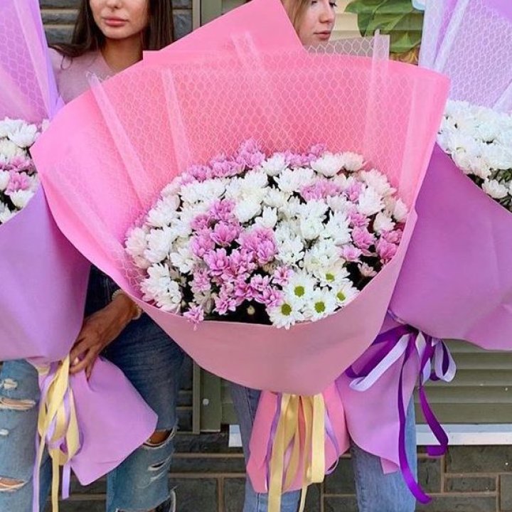 Букет хризантем №3 в Воронеже