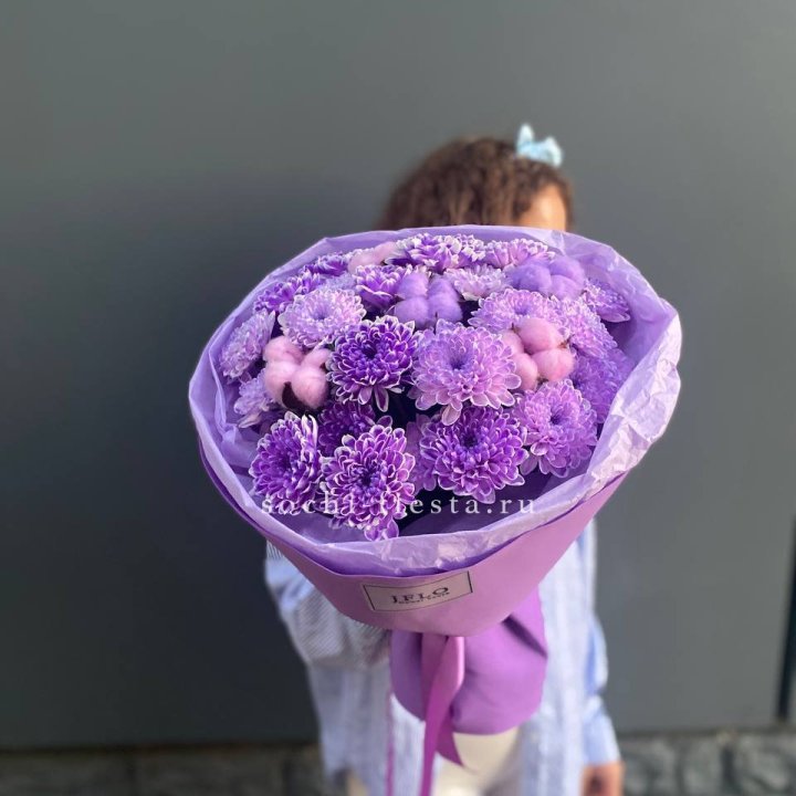 Хризантемы с хлопком в Воронеже