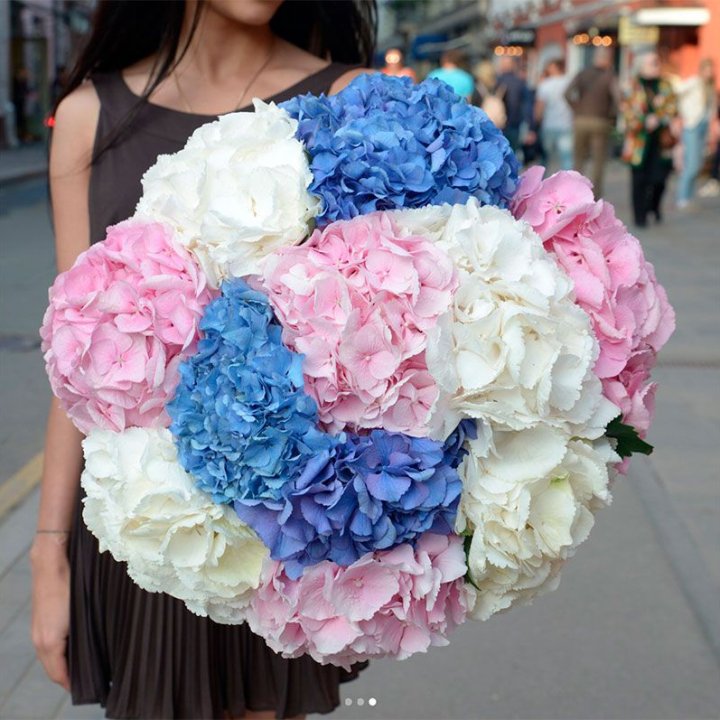 Букет гортензий "Инь-Янь" в Воронеже