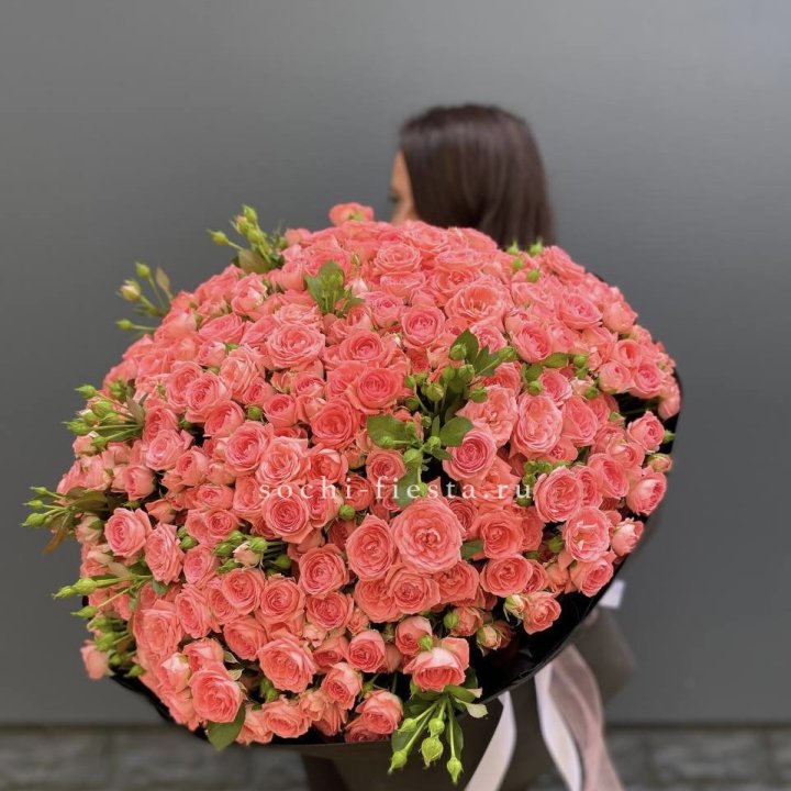 101 кустовая роза Барбадос в Воронеже