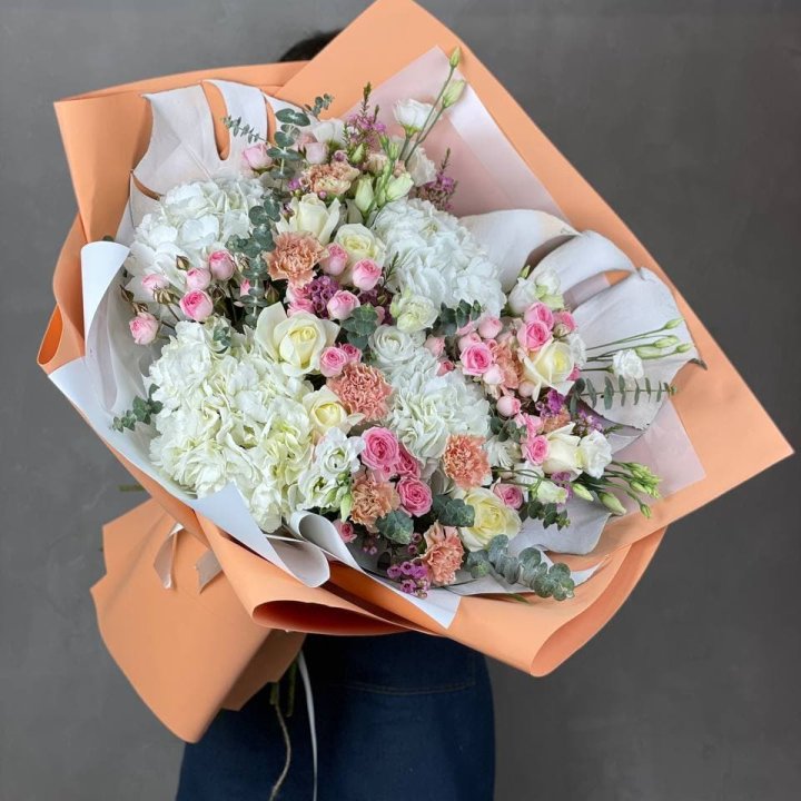 Макси-букет кремовый в Воронеже