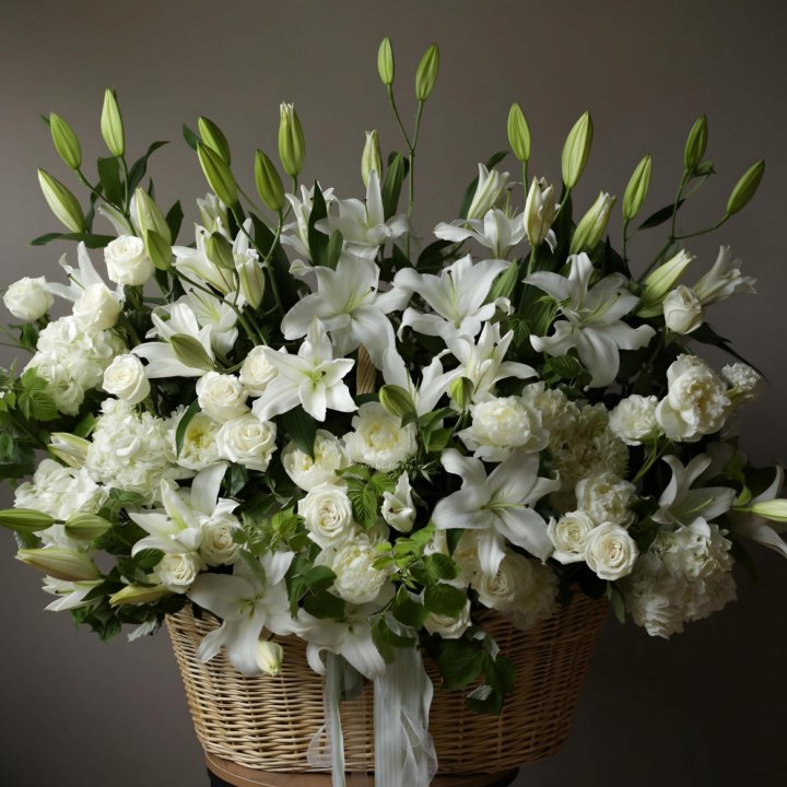 Цветочная корзина макси №3 в Воронеже