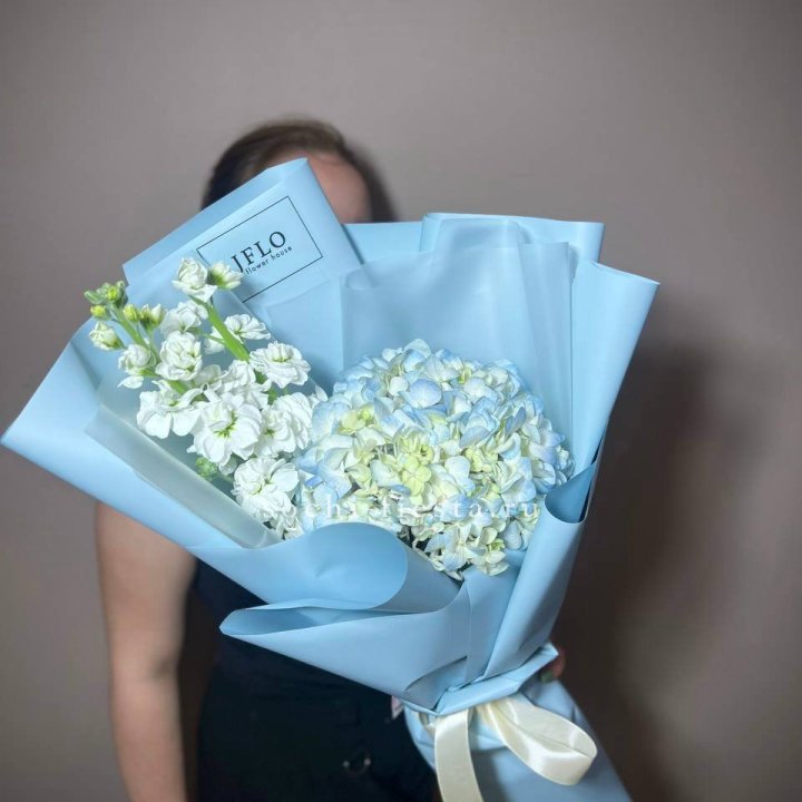 Гортензия голубая с маттиолой в Воронеже