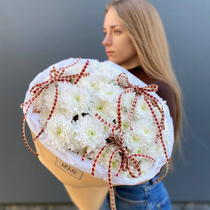 Букет "Хризантемы с любовью" в Воронеже