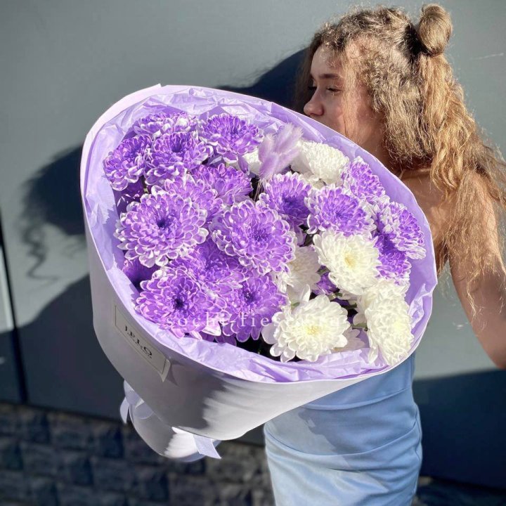  Букет хризантем "Сирена" в Воронеже