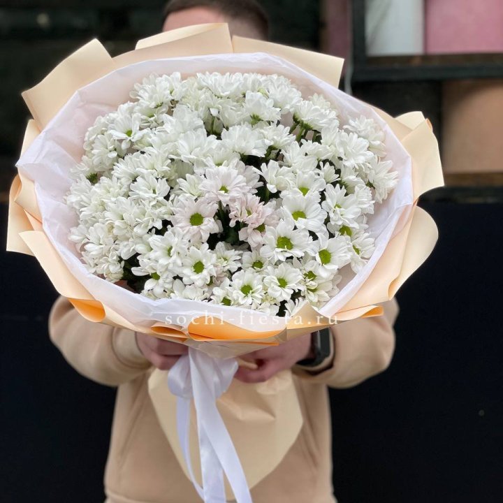  Букет хризантем в Воронеже