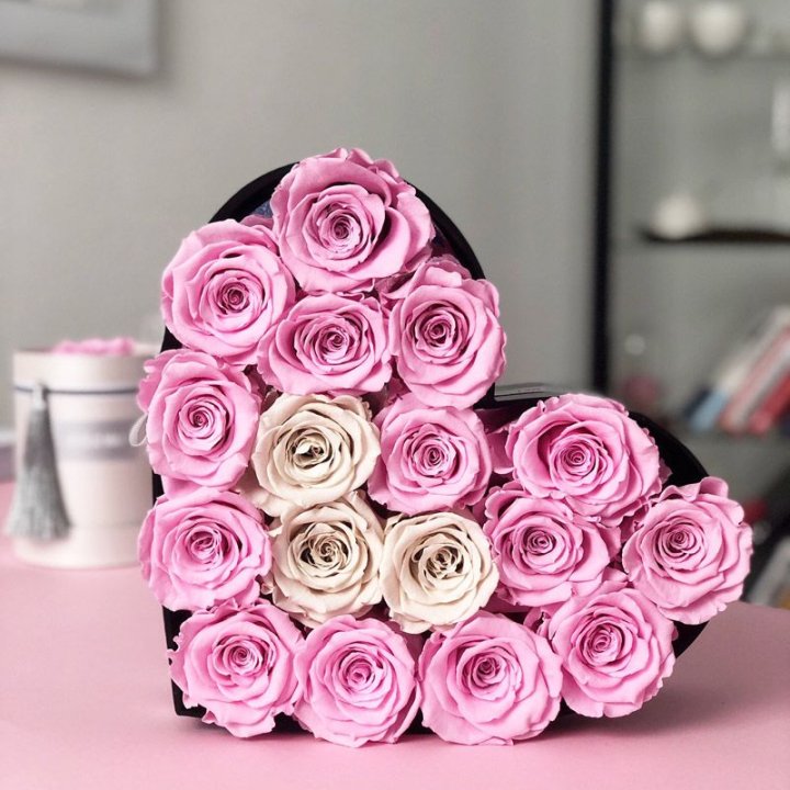 Сердце из роз в Воронеже