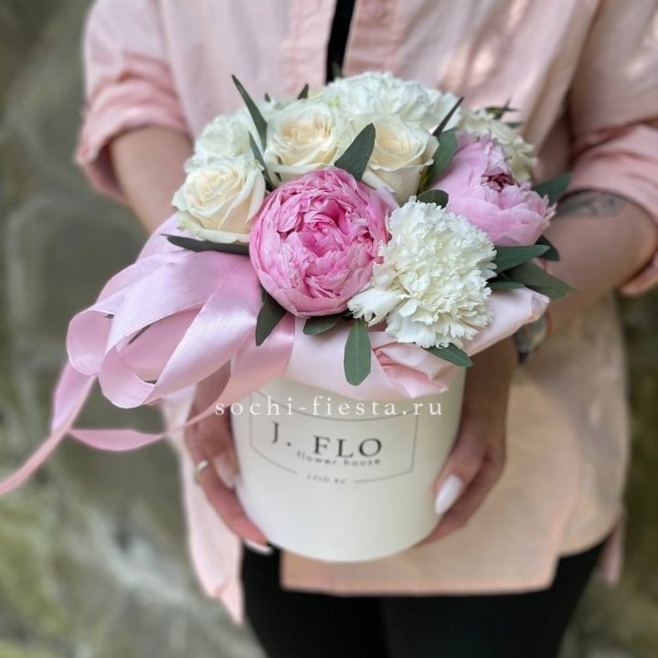 Цветочный бокс мини №2 в Воронеже