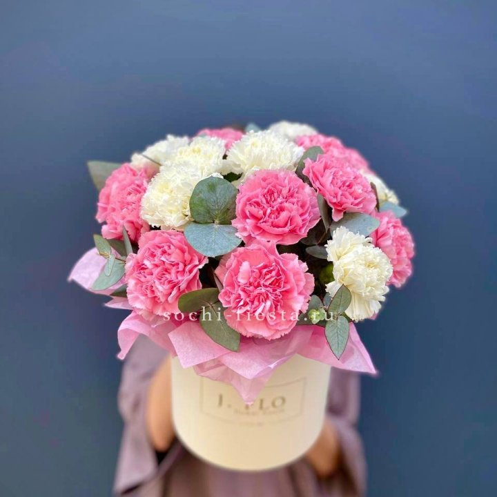 Диантусы в цилиндре в Воронеже