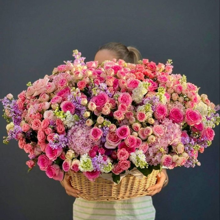 Цветочная корзина гигант №5 в Воронеже