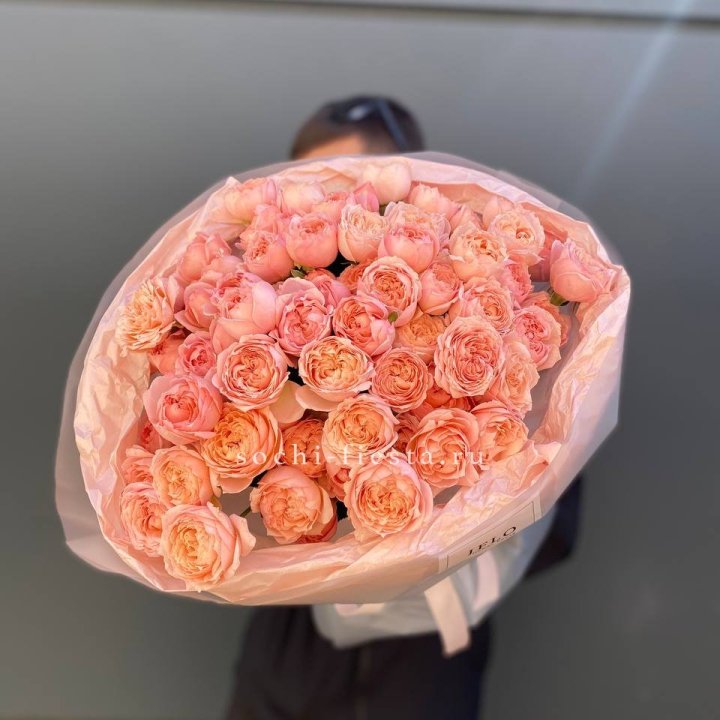 Букет из 21 пионовидной розы Джульетта в Воронеже