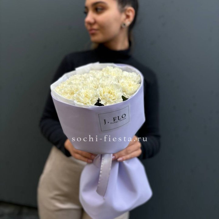 Букет белых диантусов в Воронеже