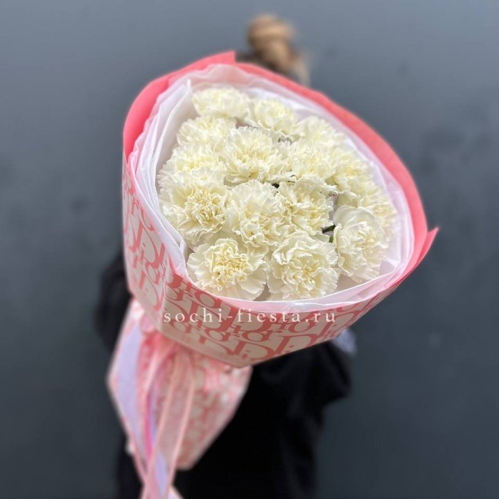 Белые диантусы №2 в Воронеже