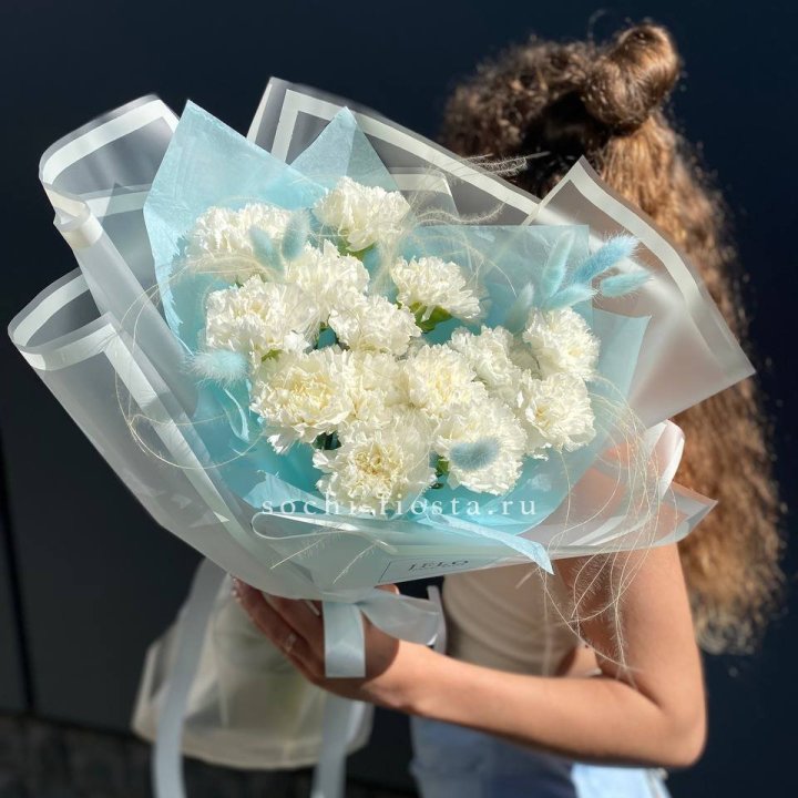 Воздушный букет из диантусов  в Воронеже