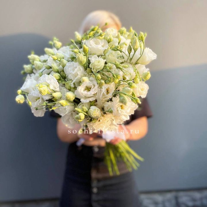 Букет эустом под ленту  в Воронеже