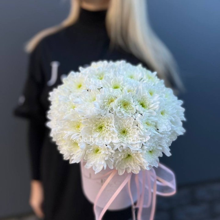 Коробка с хризантемами №1 в Воронеже