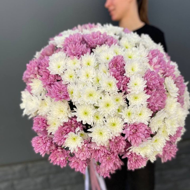  Букет 25 хризантем микс в Воронеже