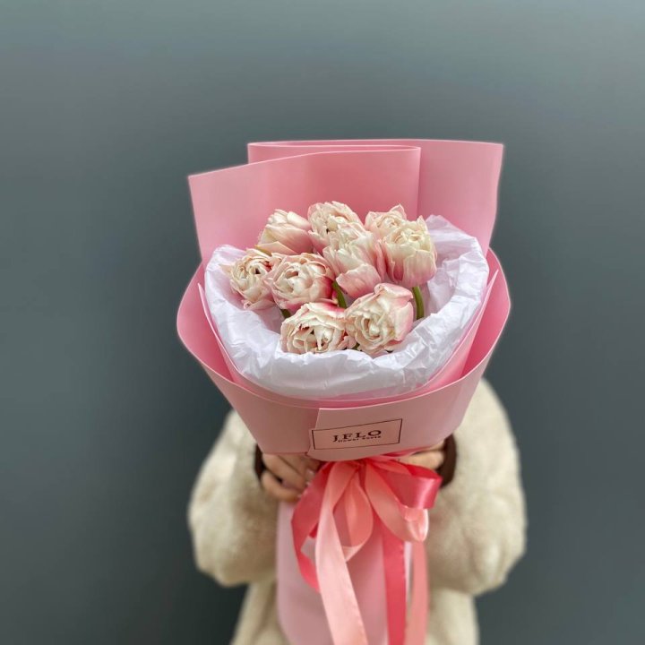 9 нежных тюльпанов в Воронеже