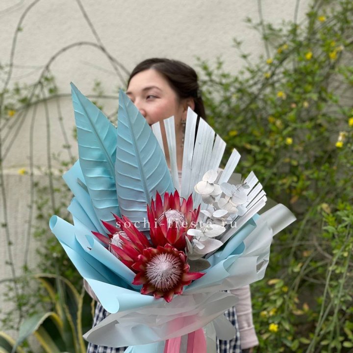 Букет из протеи "Клеопатра-2" в Воронеже