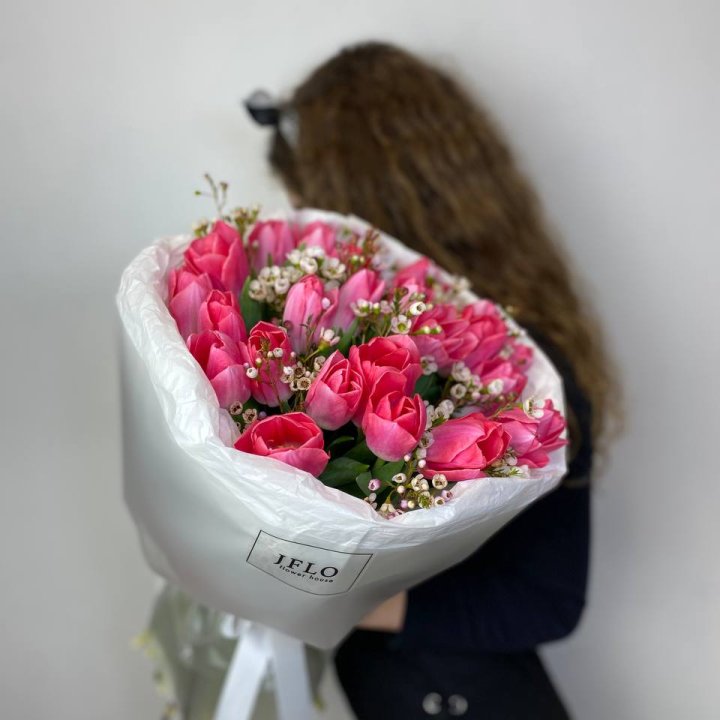 Дуо тюльпаны с хамелациумом в Воронеже