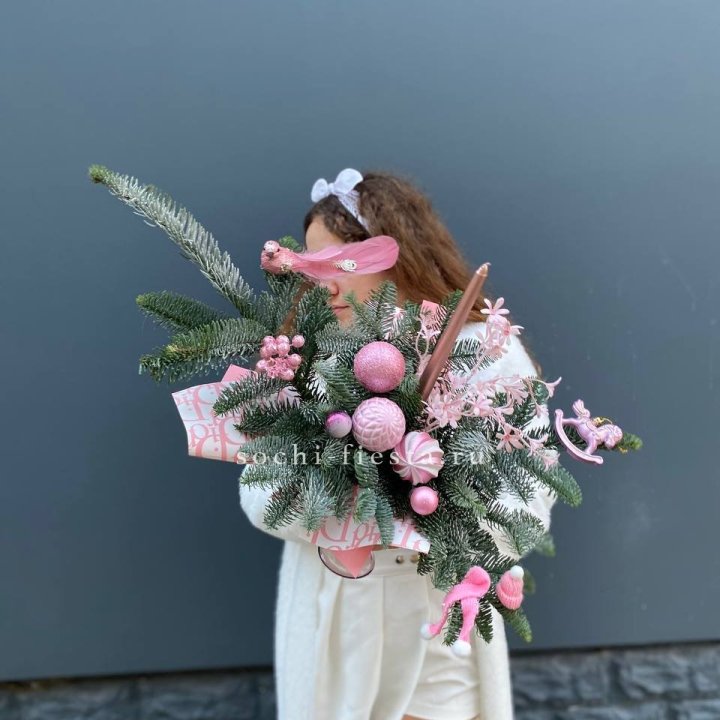 Композиция бокал розовый в Воронеже