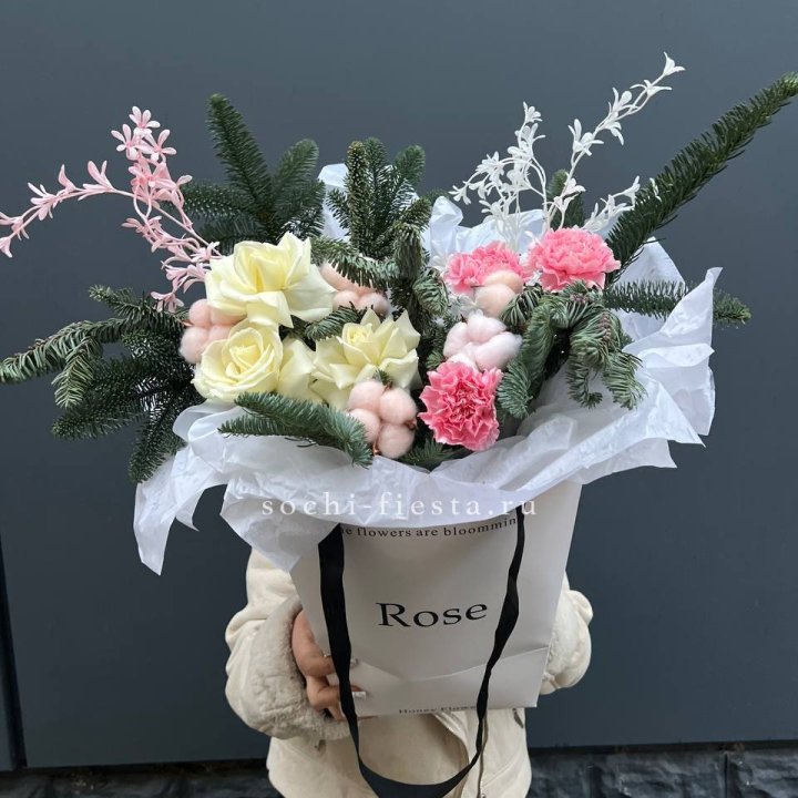 Цветочная сумка с нобилисом в Воронеже