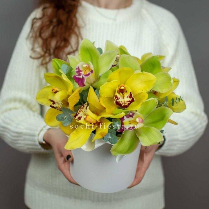 Бокс с орхидей №1 в Воронеже