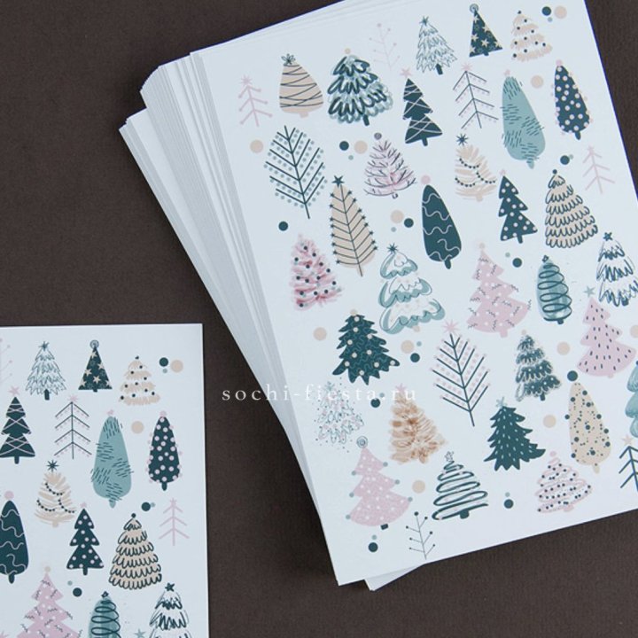 Открытка к букету "Елки" в Воронеже