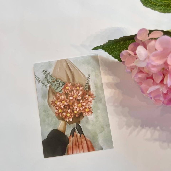 Открытка к букету "Букет" в Воронеже