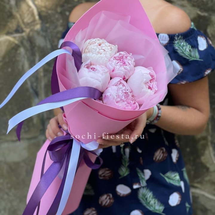 Букет пионов "НАЙ" в Воронеже