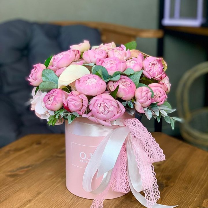 Композиция с пионами №1 в Воронеже