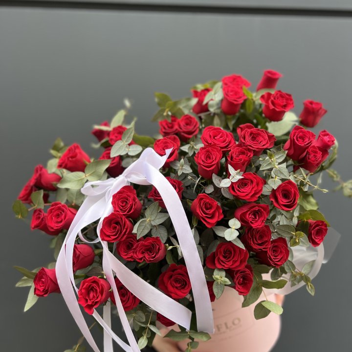 45 Красных роз в боксе "Сеньёрита" в Воронеже