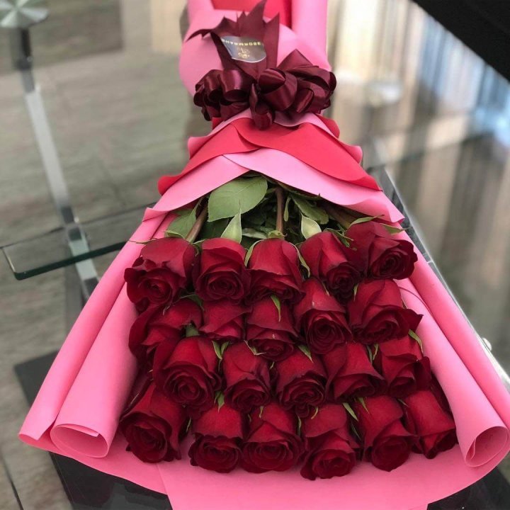 21 красная роза "Элеганс" в Воронеже