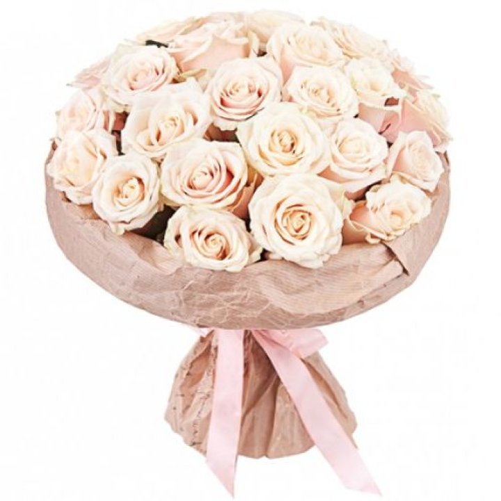 25 кремовых роз "Craft" в Воронеже