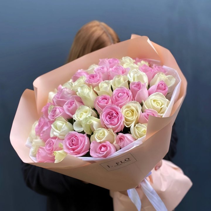 55 роз микс нежности в Воронеже