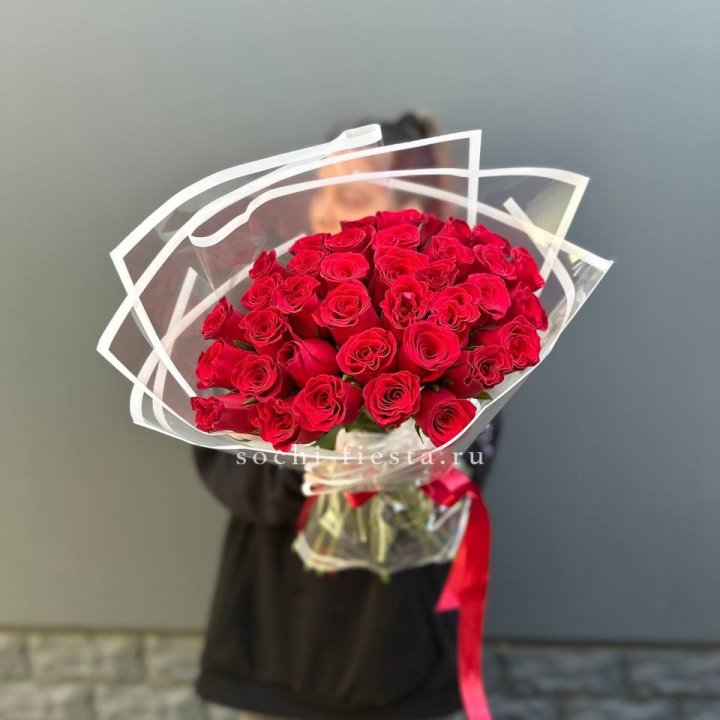 31 красная роза в Воронеже