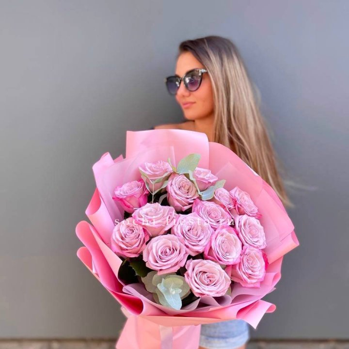 Букет розовых роз 2 в Воронеже