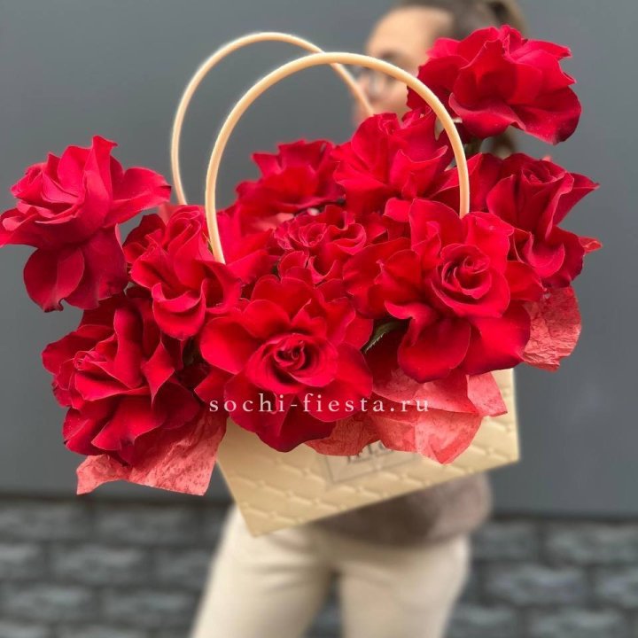 Французские розы в сумочке в Воронеже